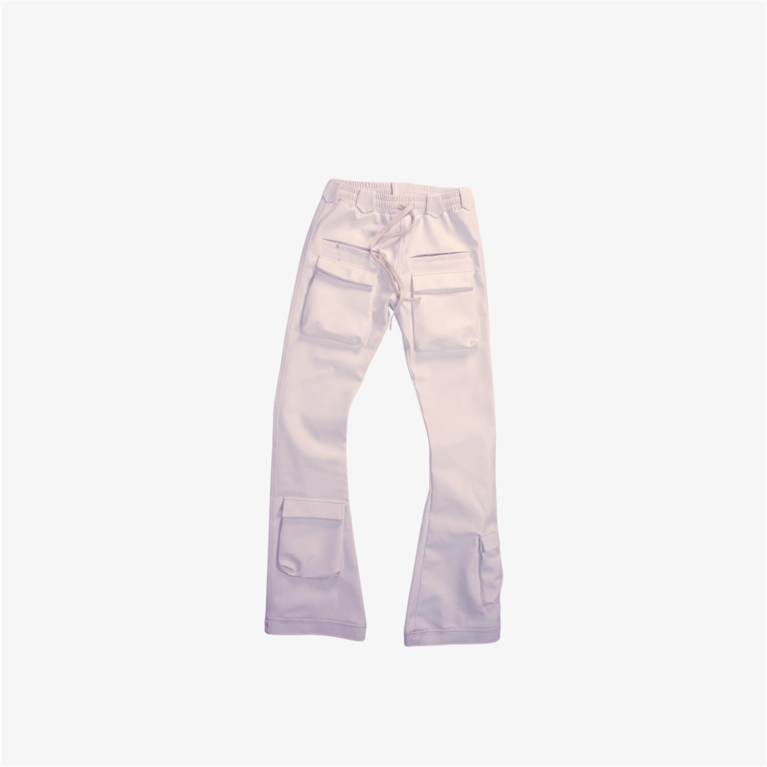 .S3V1 WHITE LEATHER TROUSERS
