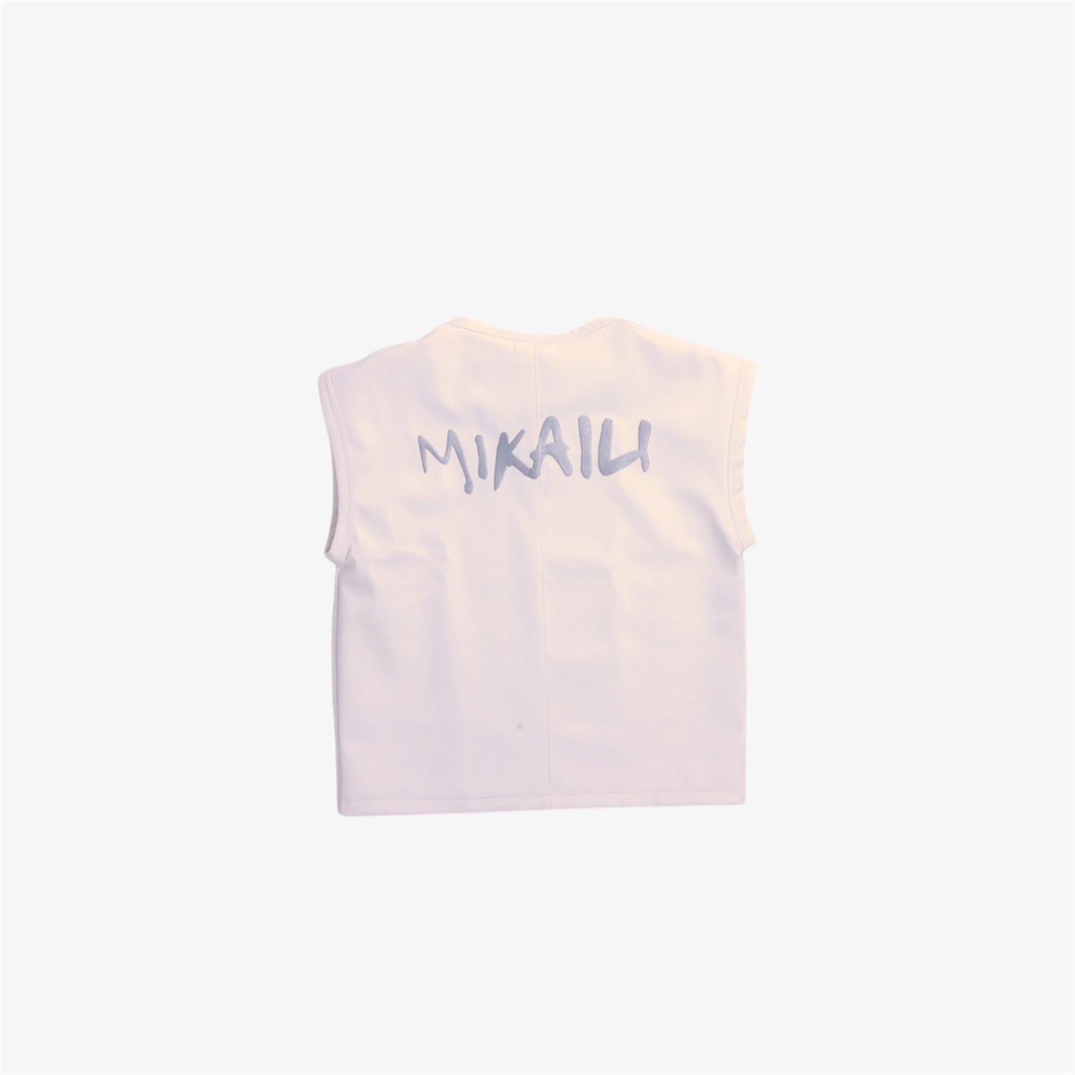 .S3V1 WHITE LEATHER VEST