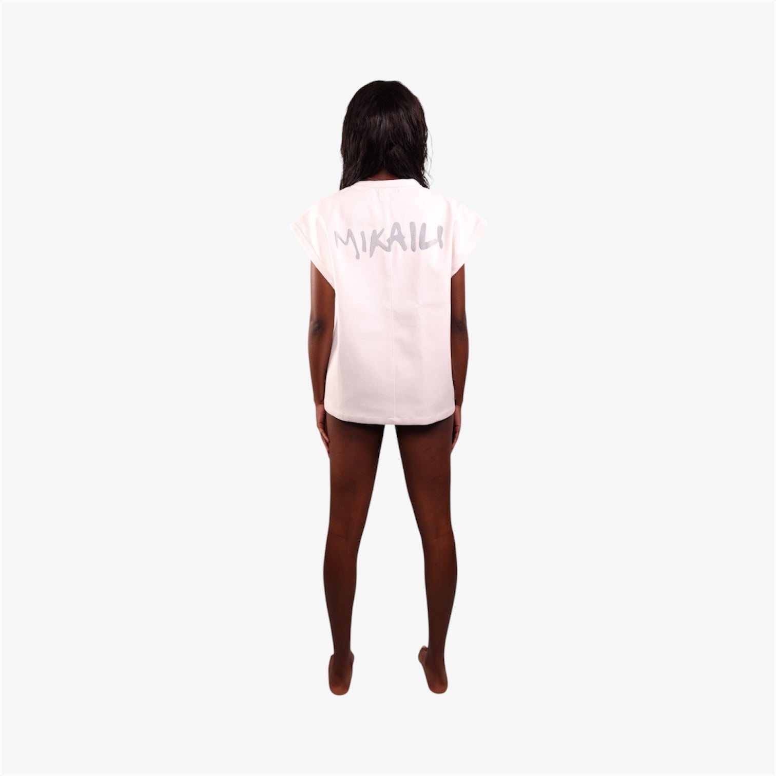 .S3V1 WHITE LEATHER VEST
