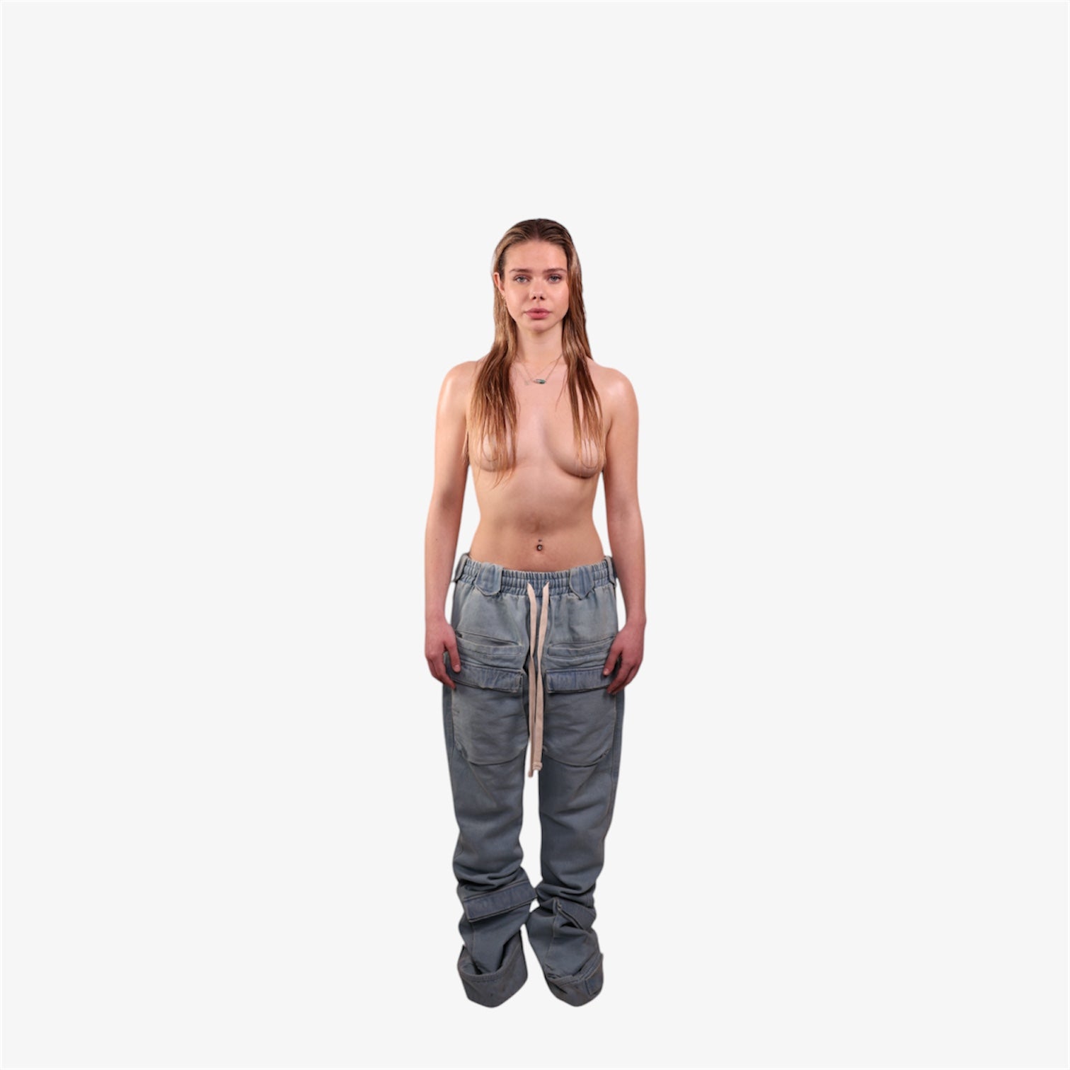 .S3V1 BLUE DENIM TROUSERS