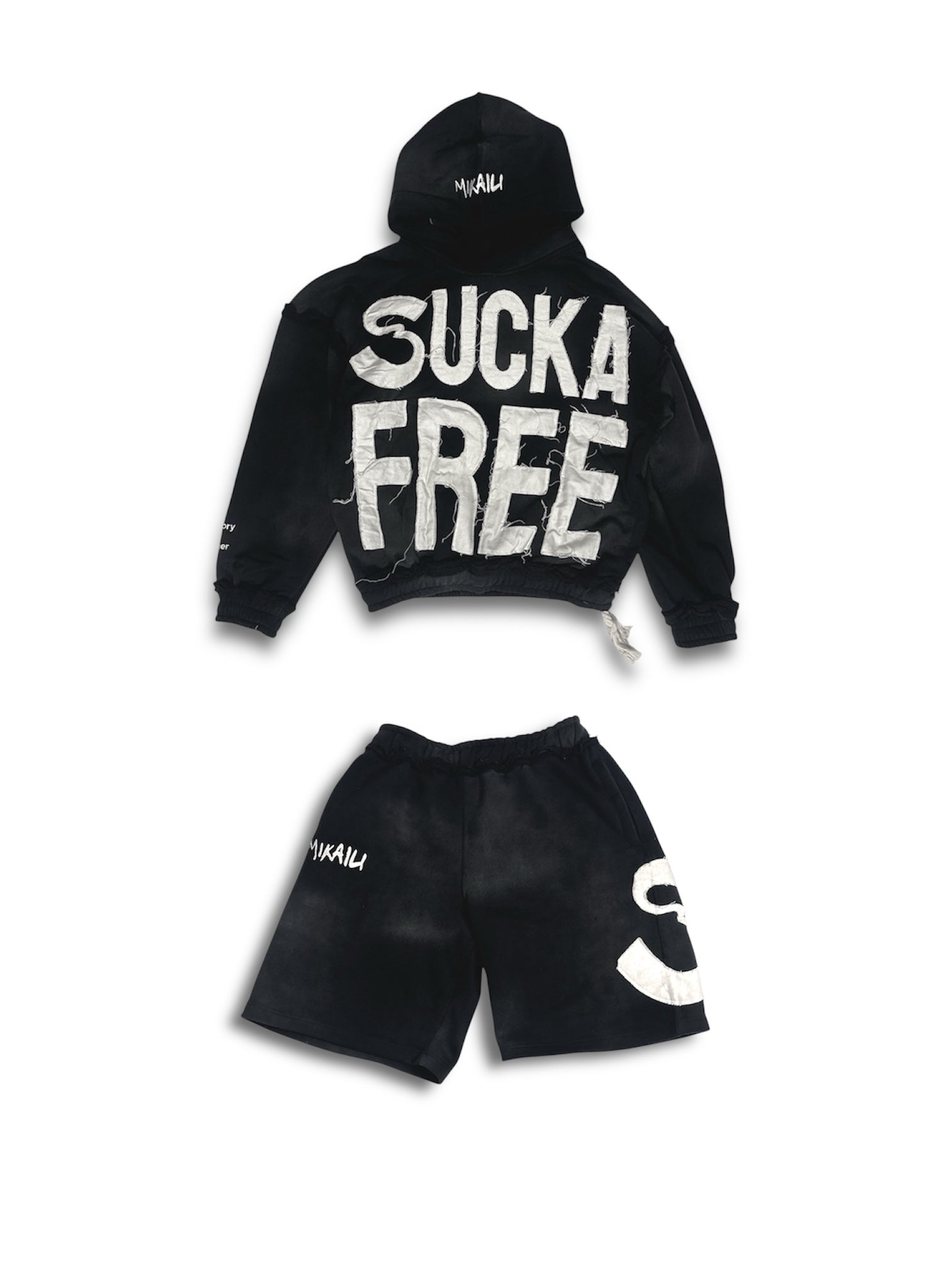 SUCKAFREE PULLOVER HOODIE + SHORTS TRACKSUIT