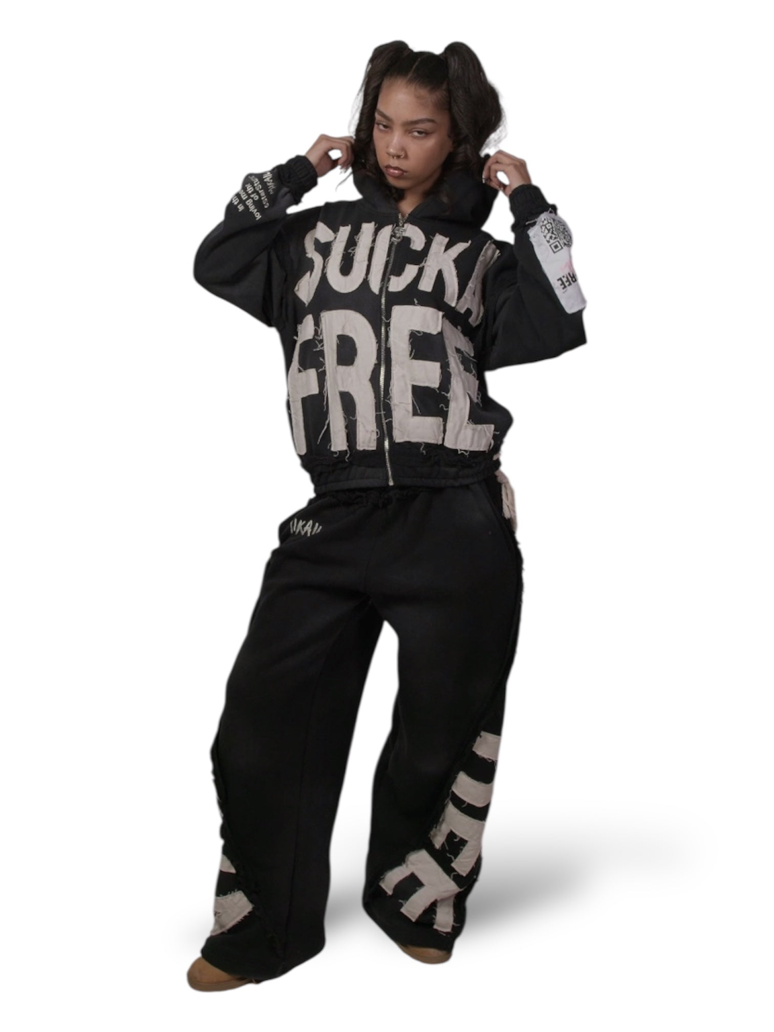SUCKAFREE FULL-ZIP HOODIE + BOTTOMS TRACKSUIT