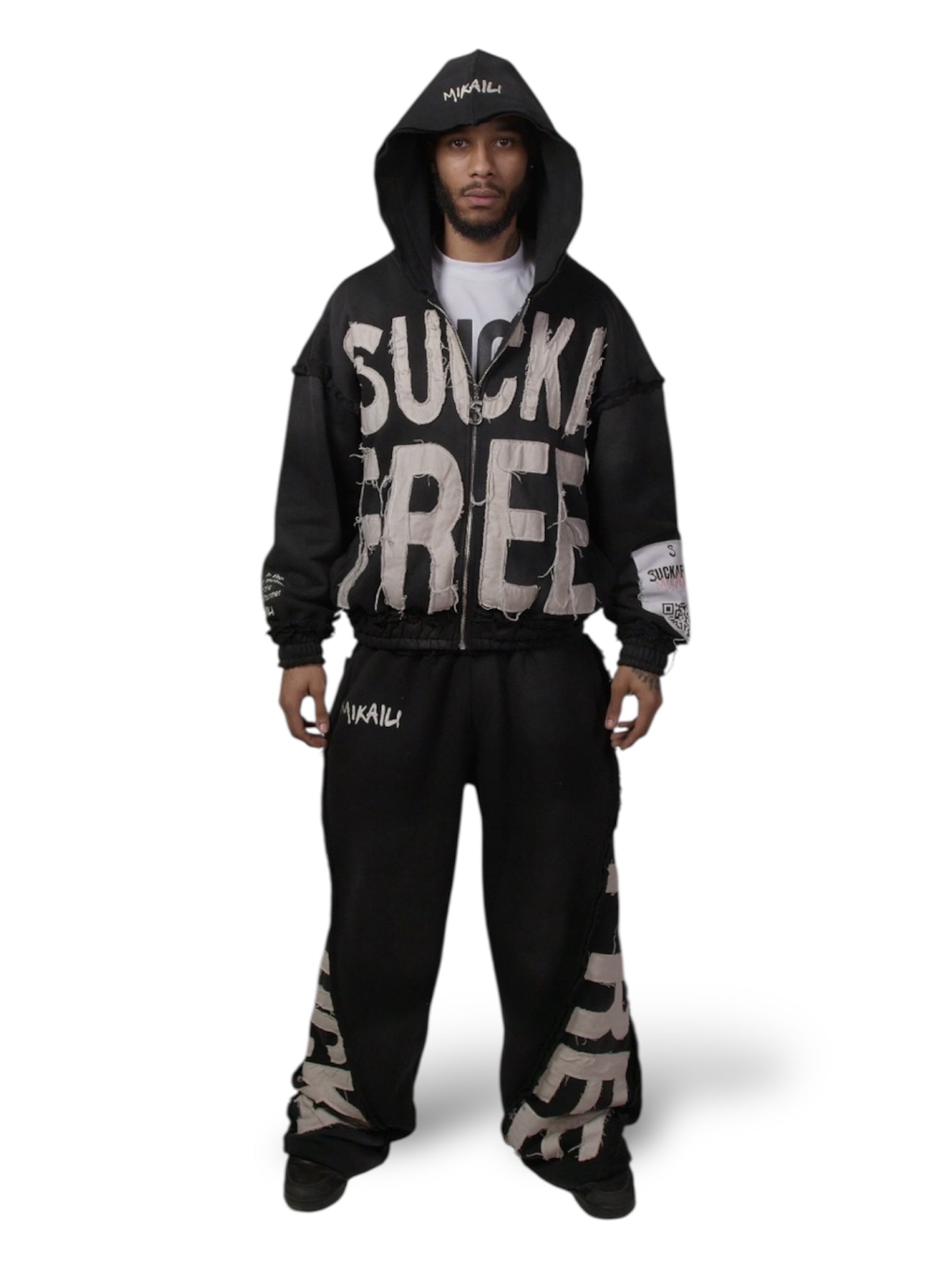 SUCKAFREE FULL-ZIP HOODIE + BOTTOMS TRACKSUIT